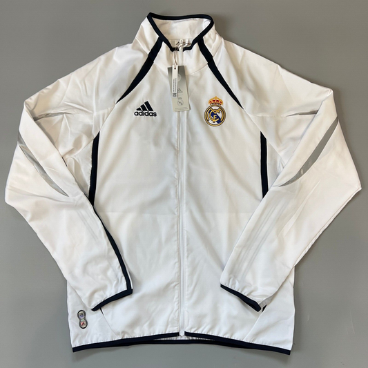 Real Madrid Teamgeist Jacket 2006 x 2021 White Soccer Adidas HA2537 Mens Size M