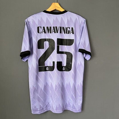 Camavinga Real Madrid Jersey 2022-23 Away Large Mens Soccer Shirt H18489 Adidas