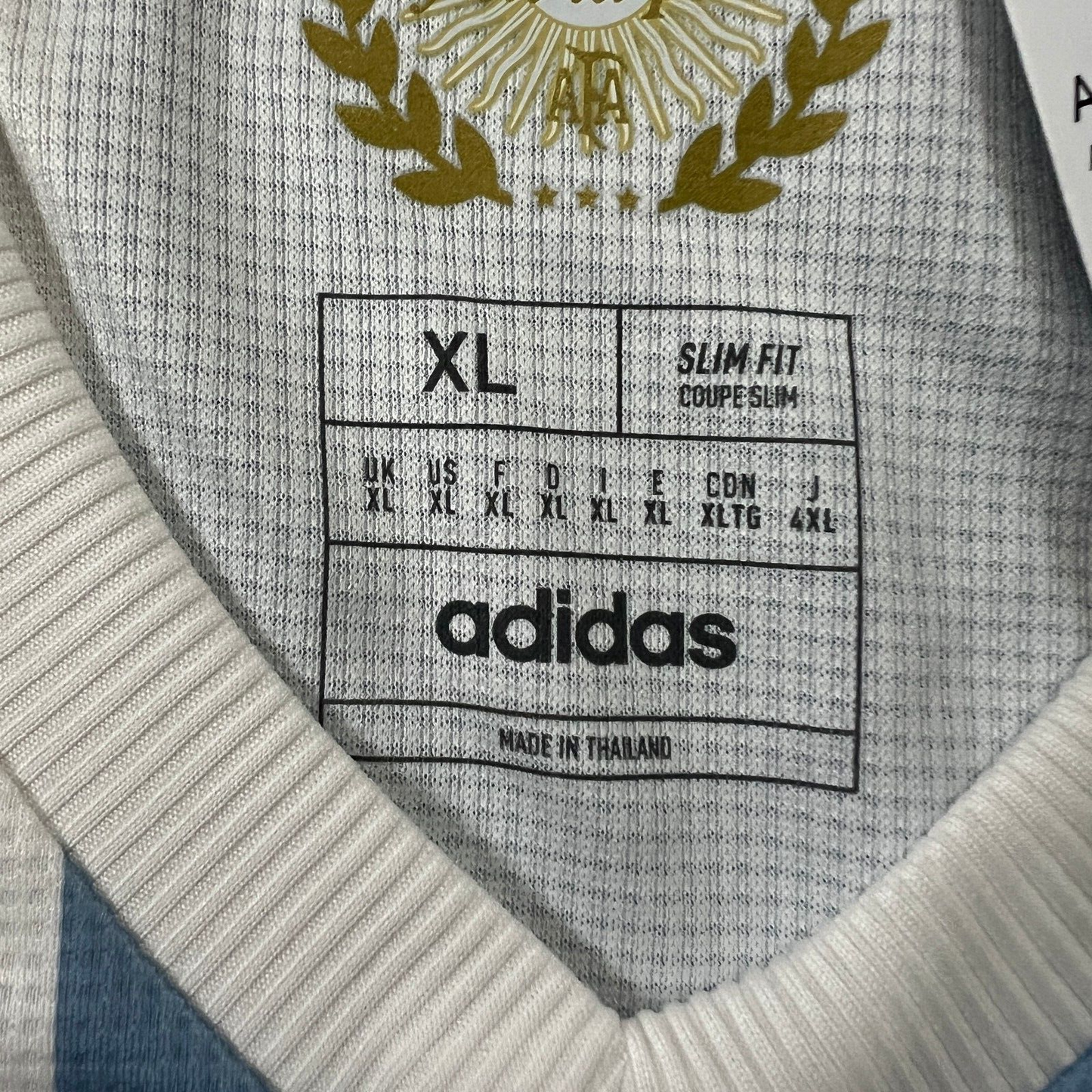 Argentina Jersey Anniversary 2024 Soccer Shirt JF2641 Adidas Mens Size XL