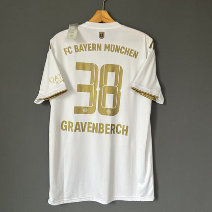 Gravenberch Bayern Munich Jersey 2023 Away Large Mens Soccer Shirt HI3886 Adidas