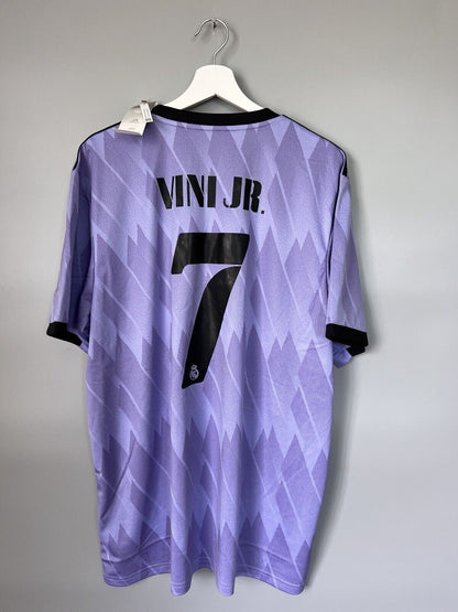 Vini JR Real Madrid Jersey 22/23 Away Mens Soccer Shirt H18489 Adidas Size XL