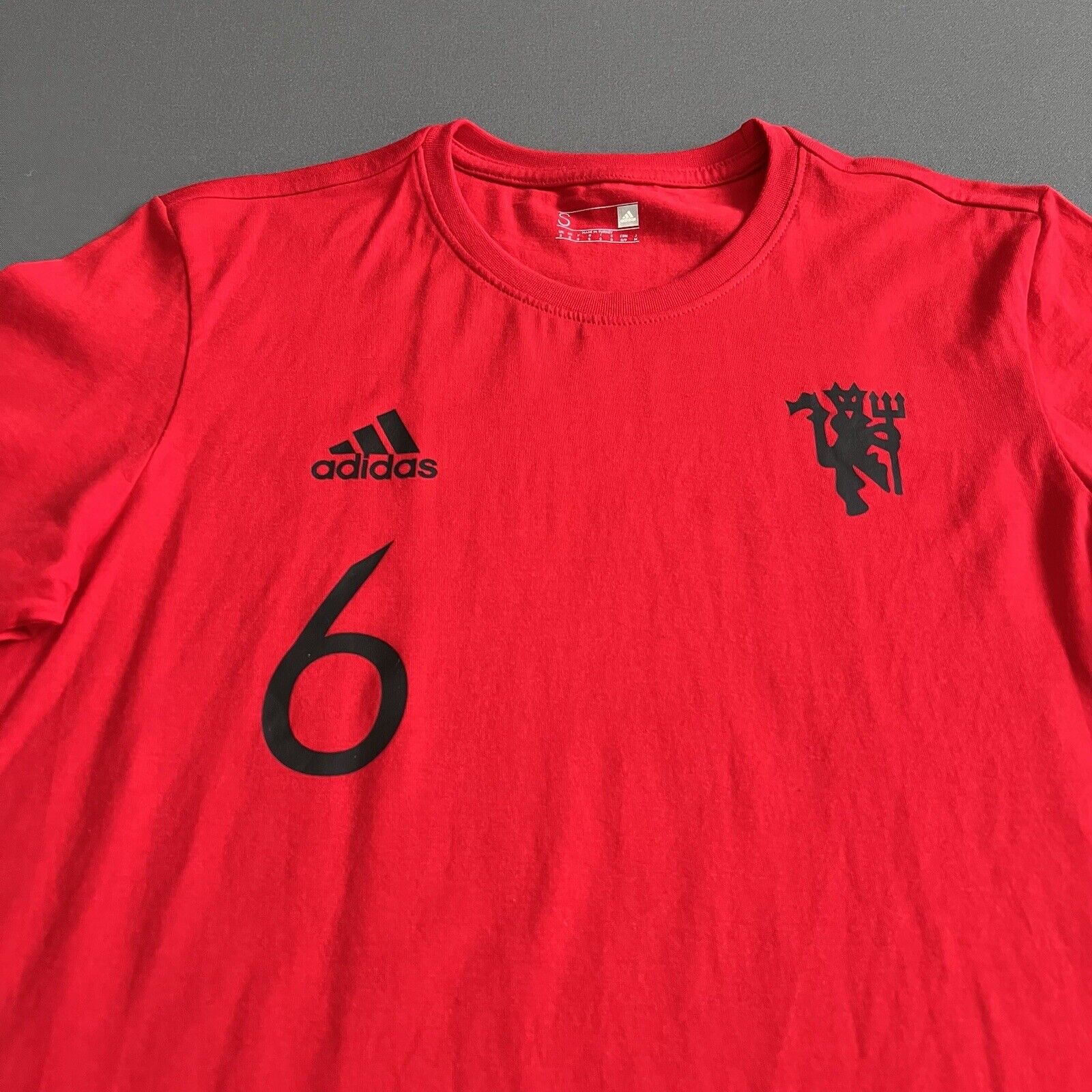 Pogba Manchester United Jersey Cotton Mens  Adidas Football Small