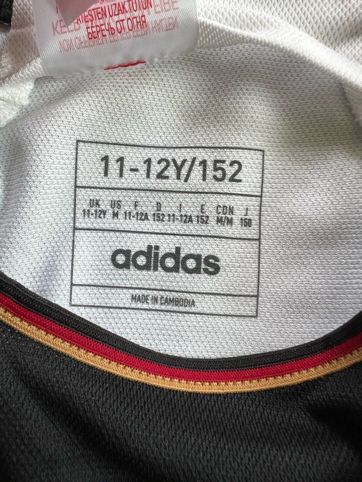 Germany Jersey 2023 Home Soccer Football Shirt Adidas HF1467 Boys Size M