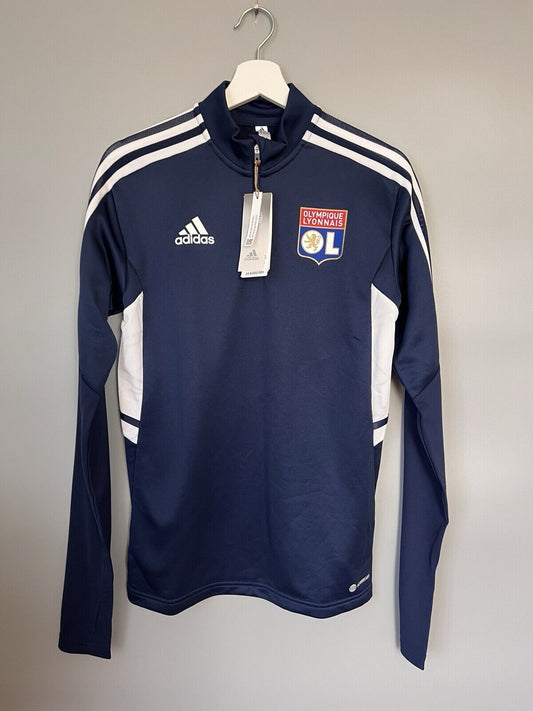 Olympique Lyon Training Top Condivo 22 Soccer Football Adidas Mens Size XS