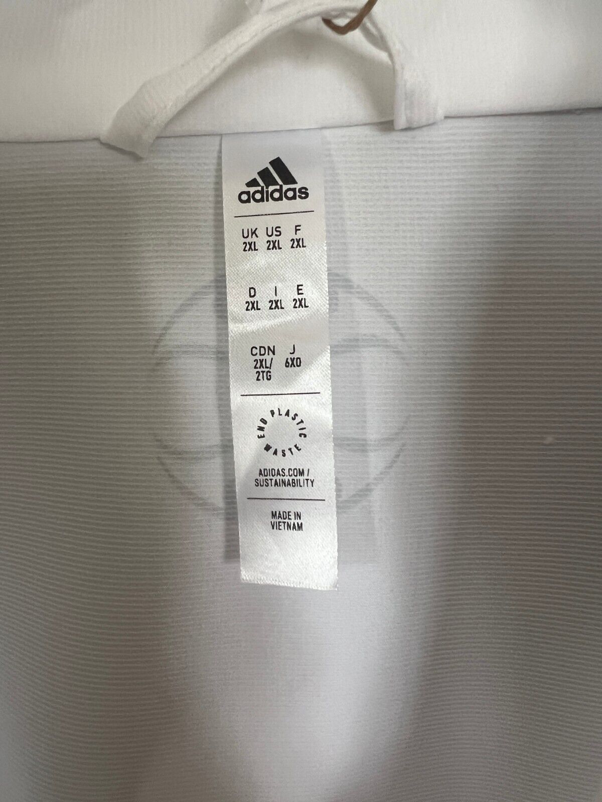 Real Madrid Teamgeist Jacket 2006x2021 White Soccer Adidas HA2537 Mens Size XXL