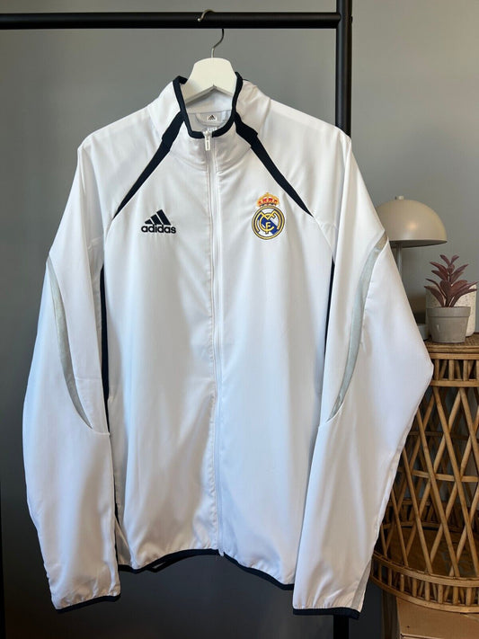 Real Madrid Teamgeist Jacket 2006 x 2021 White Soccer Adidas HA2537 Mens Size M