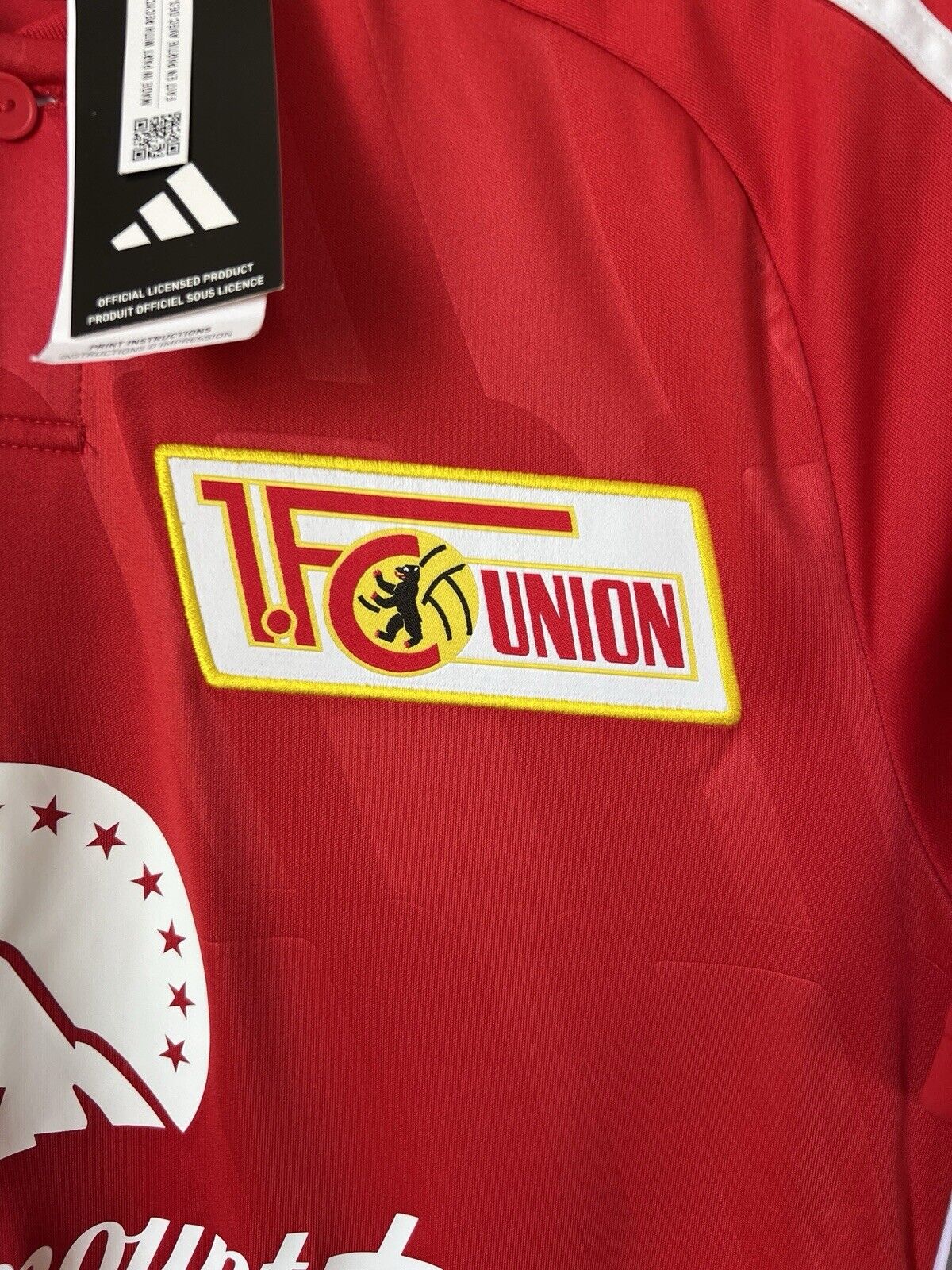 1. FC Union Berlin Jersey 23/24 Home Football Soccer Shirt Adidas Mens Size S