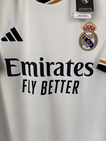 Alaba Real Madrid Jersey 23/24 Home Mens Soccer Shirt HR3796 Adidas Size L