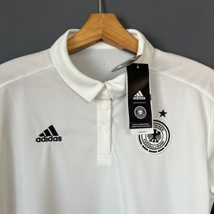 Germany Jersey Training Polo Women Football Soccer Shirt Size L  Adidas BNWT