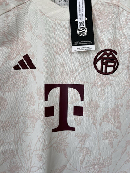 Bayern Munich Jersey 23/24 Third Soccer Shirt Trikot IB1506 Adidas Boys Size L