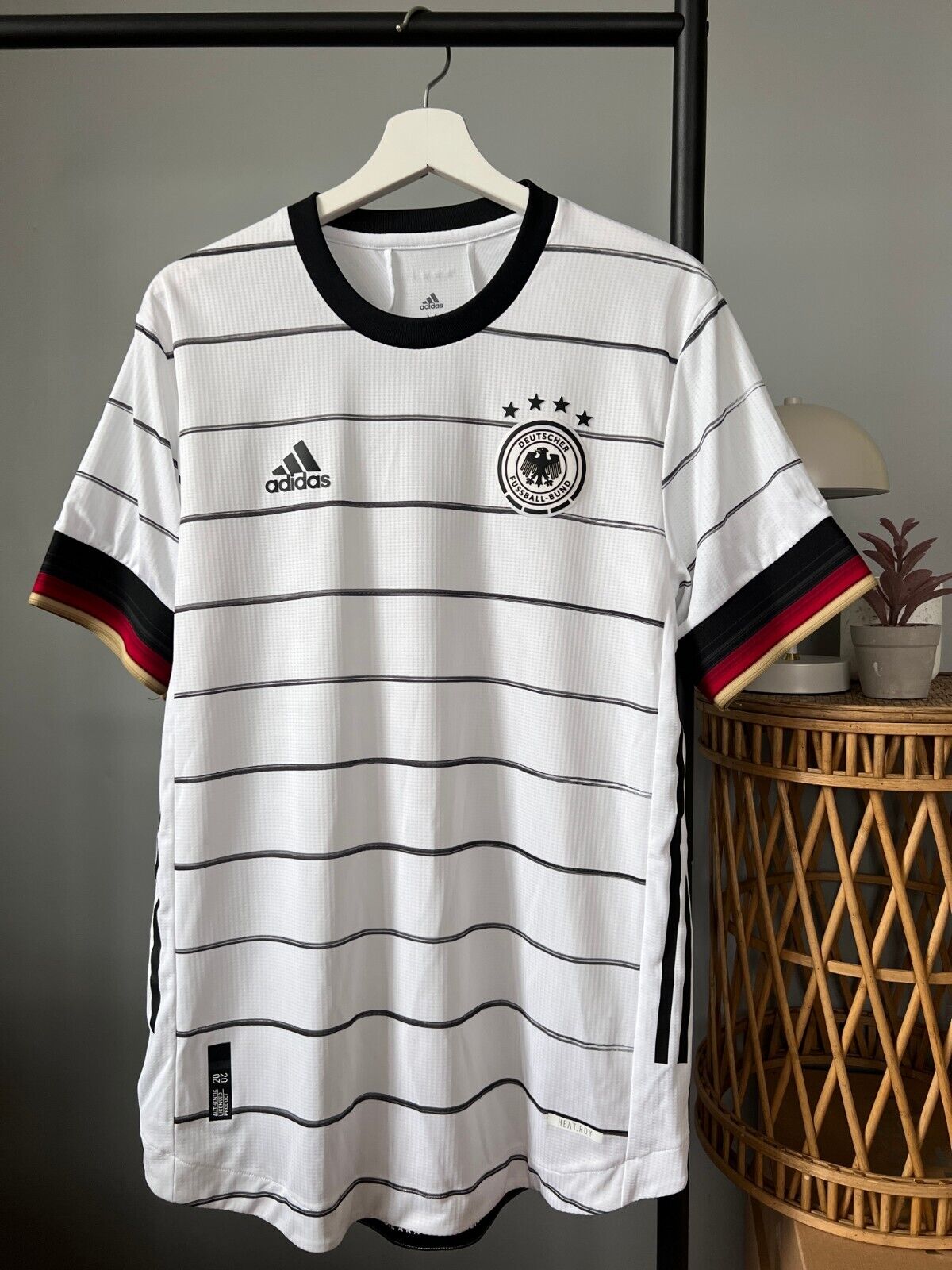 Germany Jersey 2020 Home Player Issue Soccer Shirt Adidas EH6104 Mens Size M