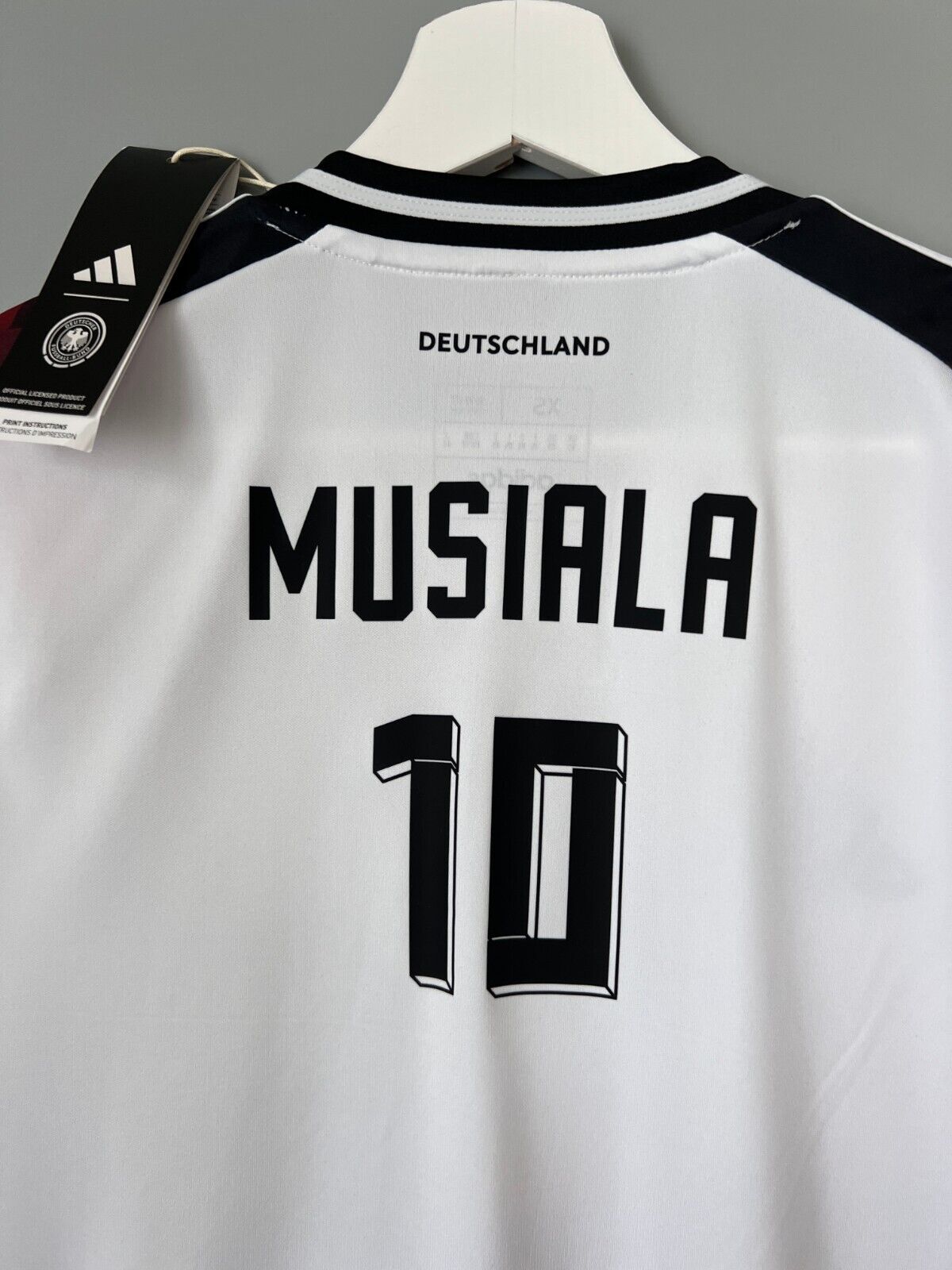 Musiala Germany Jersey 2024 Home Soccer Football Shirt Adidas IP8139 Men Size XS