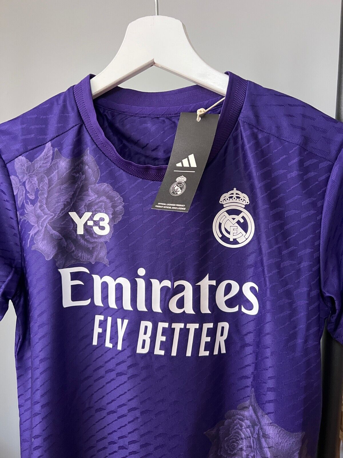 Real Madrid Jersey 23/24 Fourth Soccer Shirt IN4273 Adidas Y-3 Womens Size XS