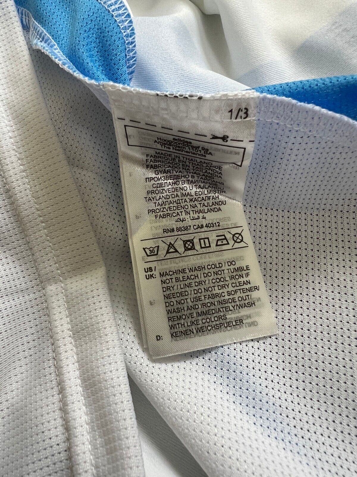 Argentina Jersey 2024-25 Home Soccer Football Shirt IP8387 Adidas Boys Size M