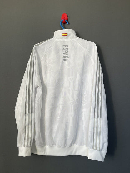 [FT6457] Spain Team Anthem Jacket Full Zip Size M Mens Football Soccer Adidas