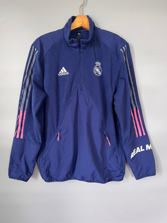 Real Madrid Jacket Travel Fleece GL0039 Soccer Adidas Mens Size M