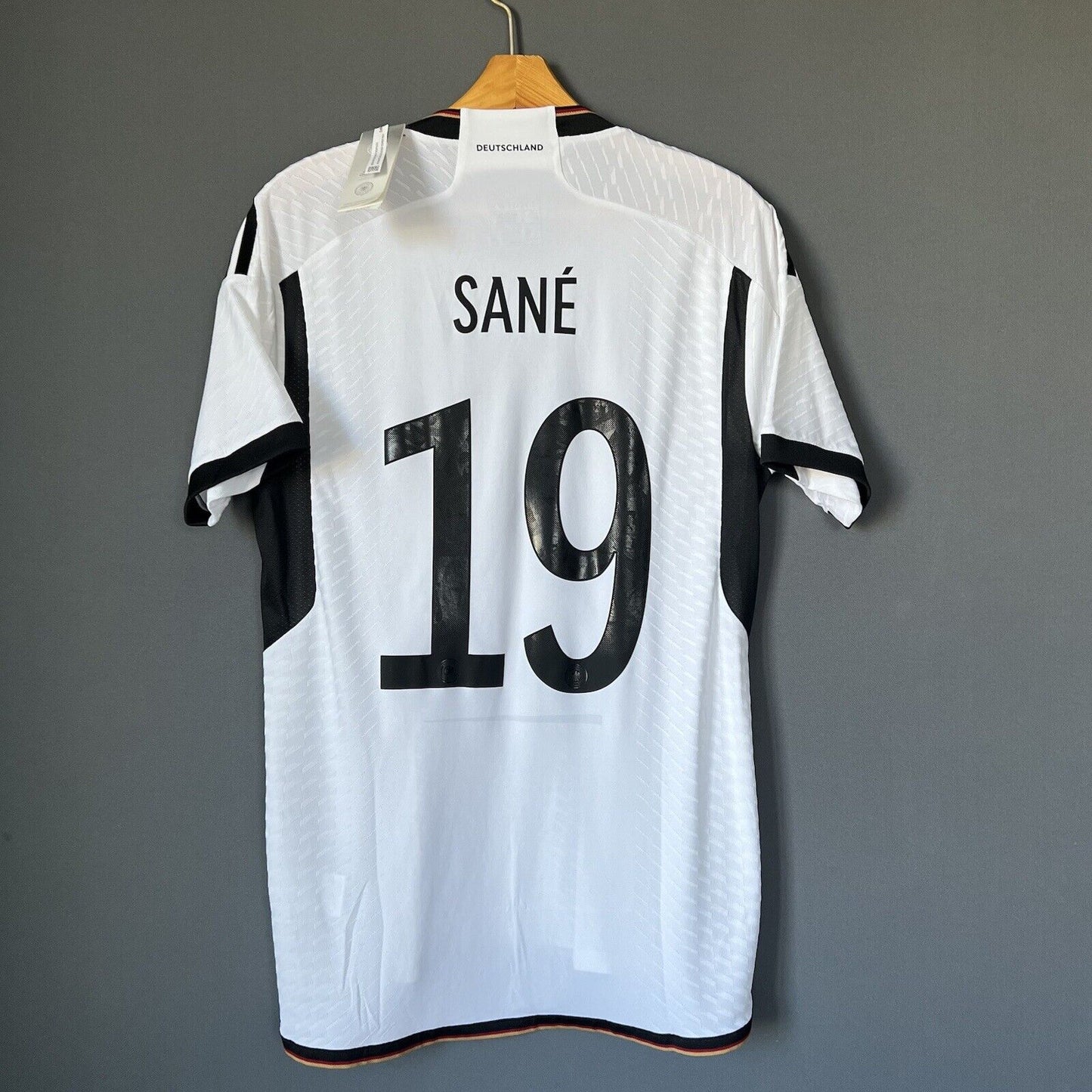 Sane Germany Jersey 2022 Home Authentic Medium Mens Football Shirt Adidas