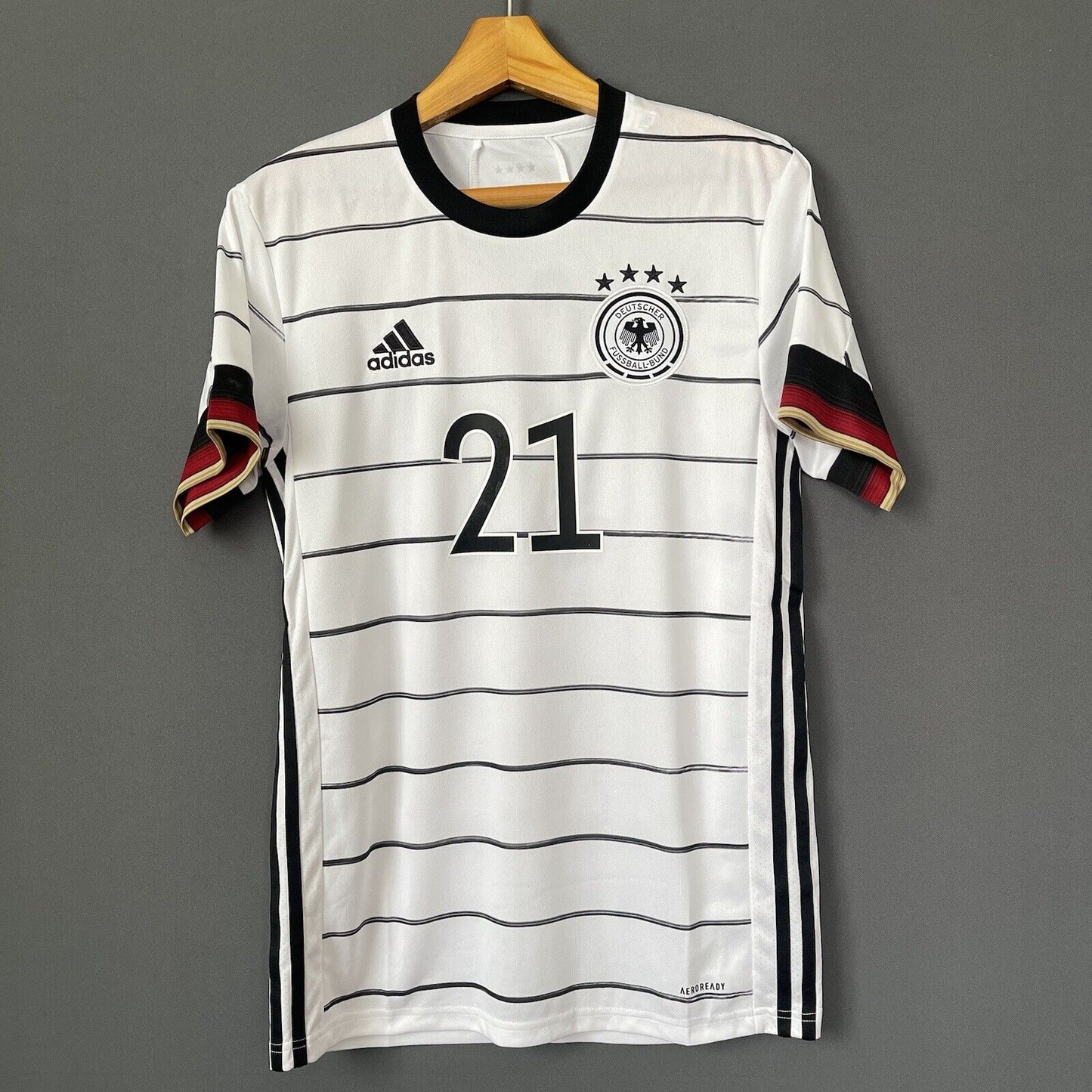 GUNDOGAN GERMANY JERSEY 2021 HOME SMALL MENS FOOTBALL SOCCER SHIRT ADIDAS EH6105