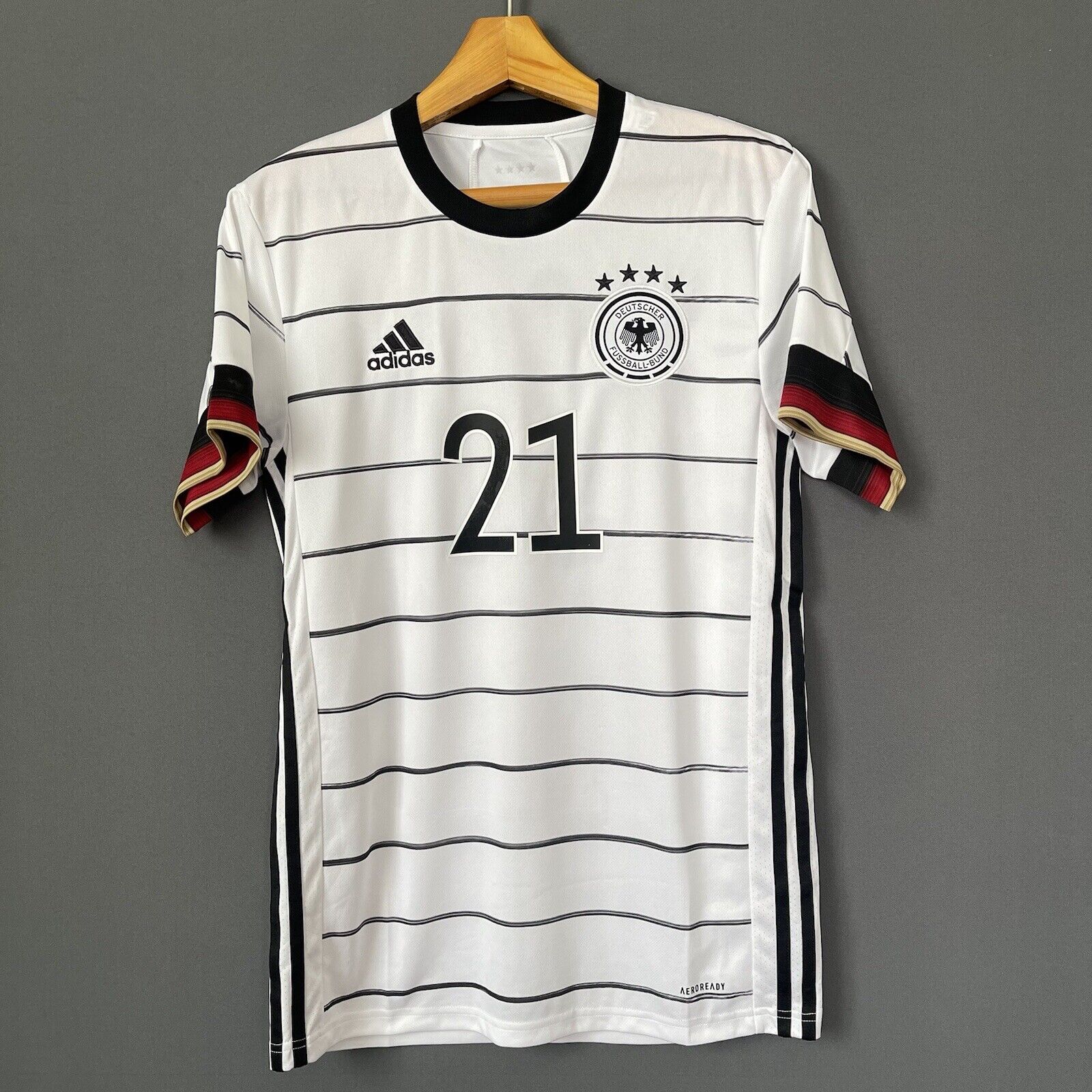GUNDOGAN GERMANY JERSEY 2021 HOME SMALL MENS FOOTBALL SOCCER SHIRT ADIDAS EH6105