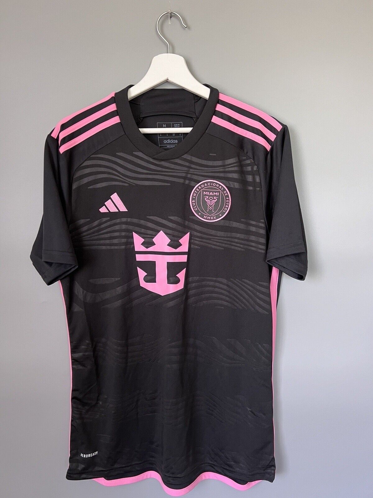 Messi Inter Miami Jersey 23/24 Away Soccer Shirt JE9744 Adidas Mens Size M