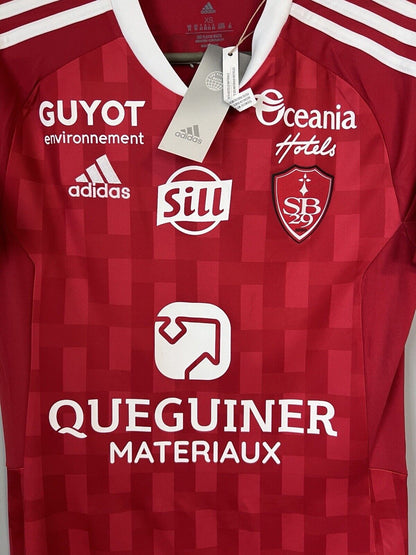 Stade Brestois Brest 29 Jersey Home Mens Soccer Shirt Maillot Adidas Size XS