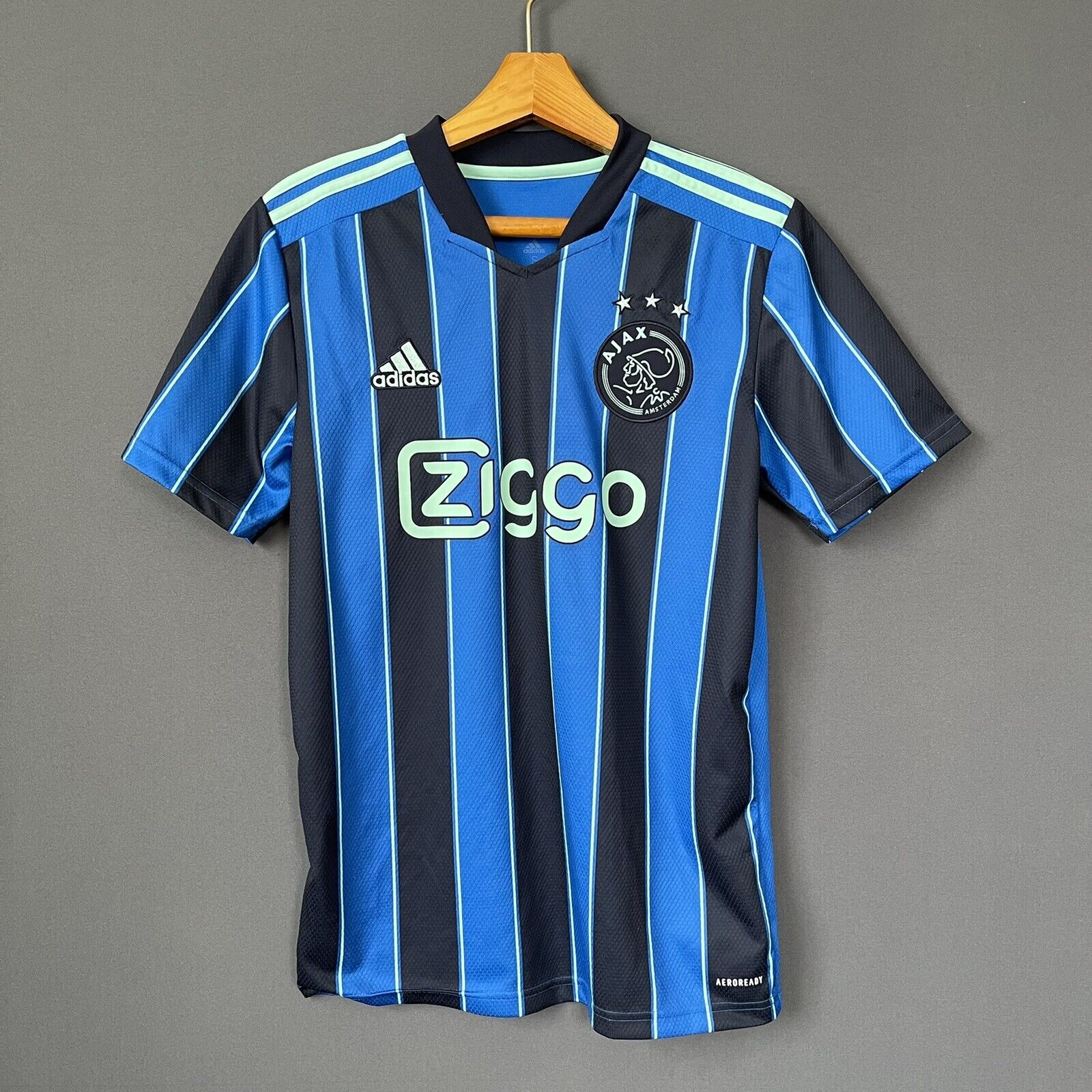 AJAX JERSEY 2021-22 AWAY SIZE S MENS FOOTBALL SOCCER SHIRT ADIDAS [GT7130]