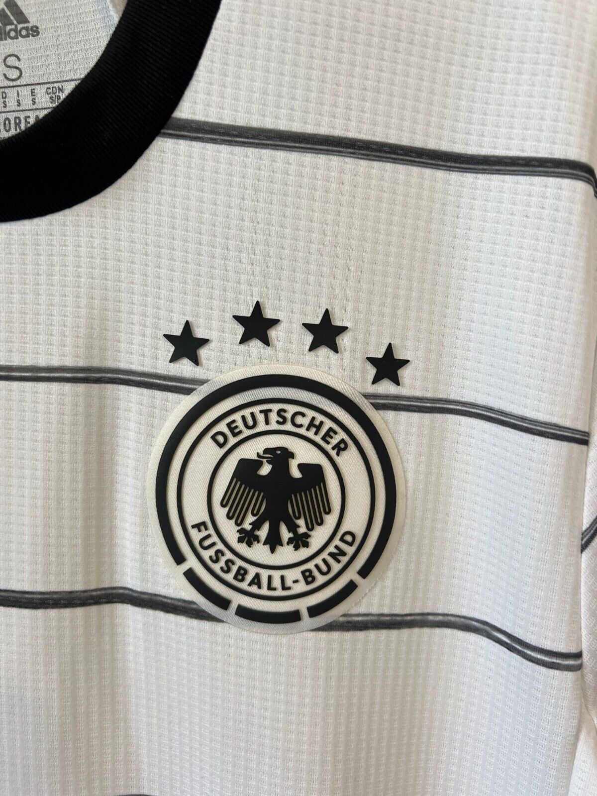 Germany Jersey 2020 Home Authentic Soccer Shirt Adidas EH6104 Mens Size S
