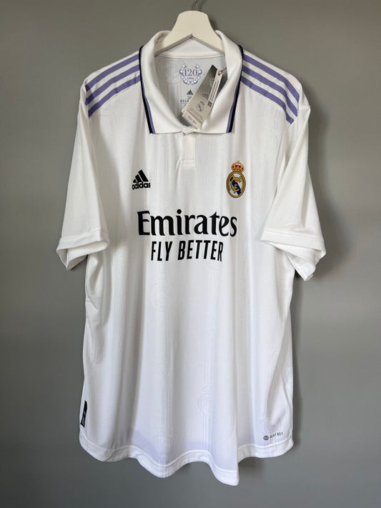 Real Madrid Jersey 22/23 Home Authentic Soccer Shirt HF0292 Adidas Mens Size XXL