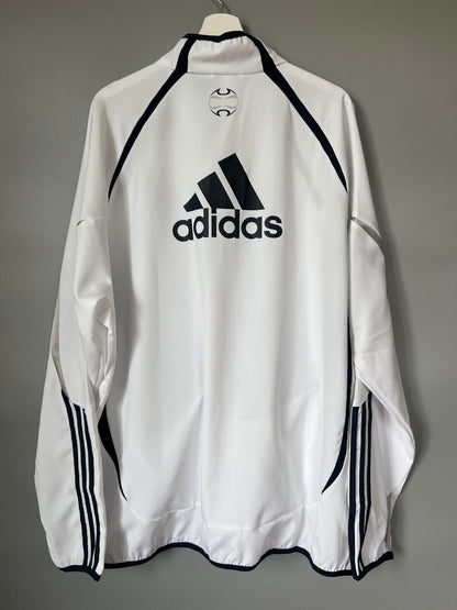 Real Madrid Teamgeist Jacket 2006x2021 White Soccer Adidas HA2537 Mens Size 2XL