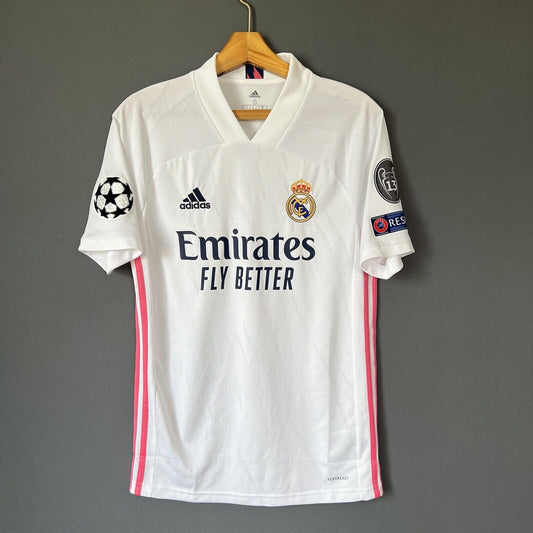 REAL MADRID JERSEY 2020/21 HOME SIZE SMALL SOCCER FOOTBALL ADIDAS FM4735