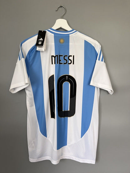 Messi Argentina Jersey 2024 Home Soccer Shirt IP8409 Adidas Men Size M