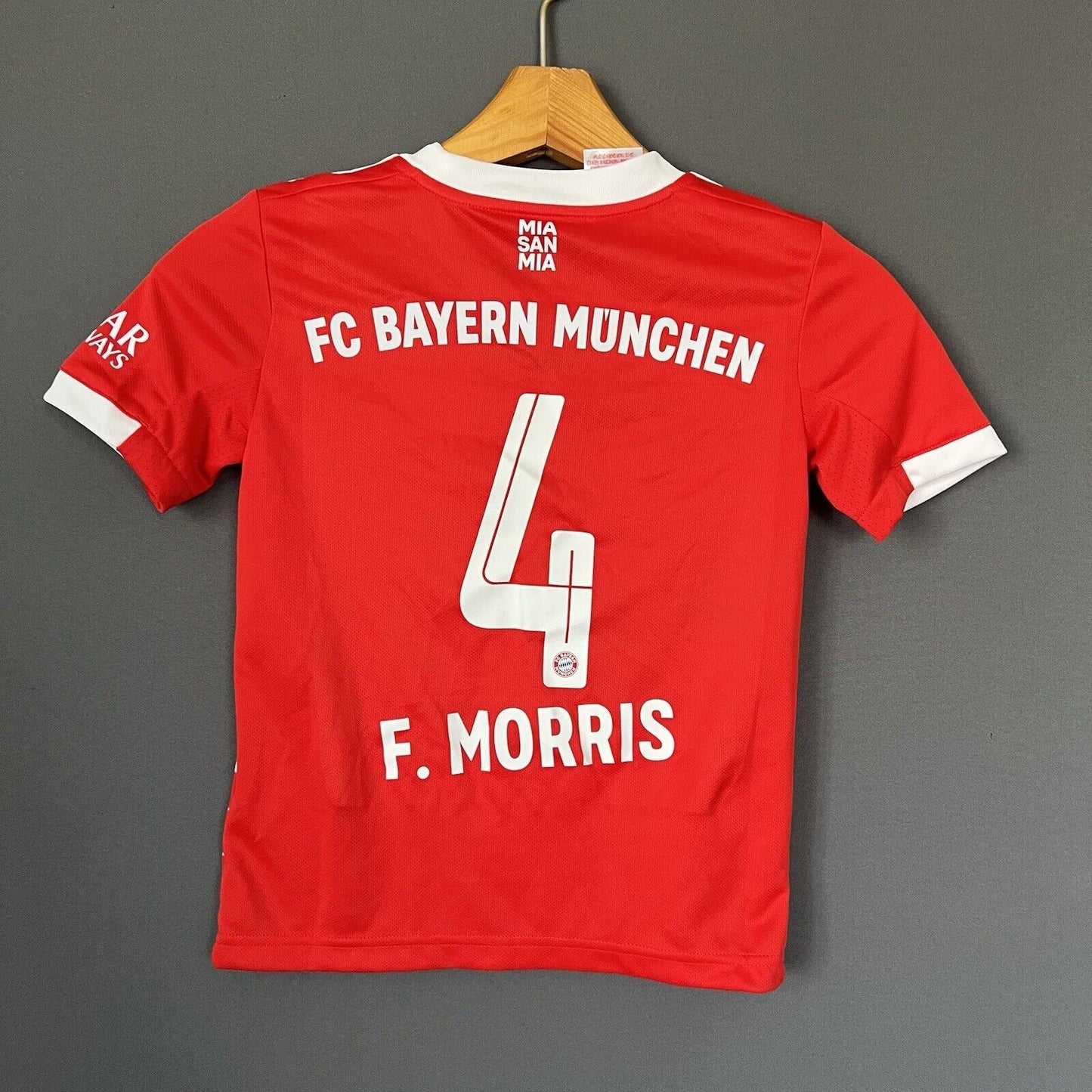 Bayern Munich 2022-23 Home Size XS 7-8Y Boys Soccer Football Shirt Adidas