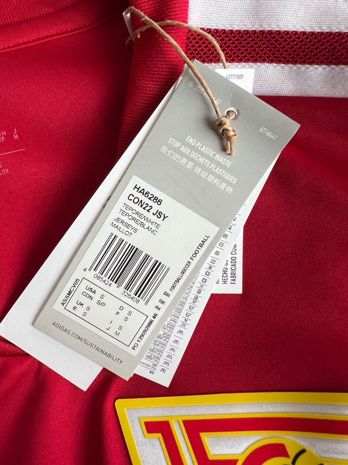 Union Berlin Jersey Training Soccer Football Shirt Adidas Mens Size S