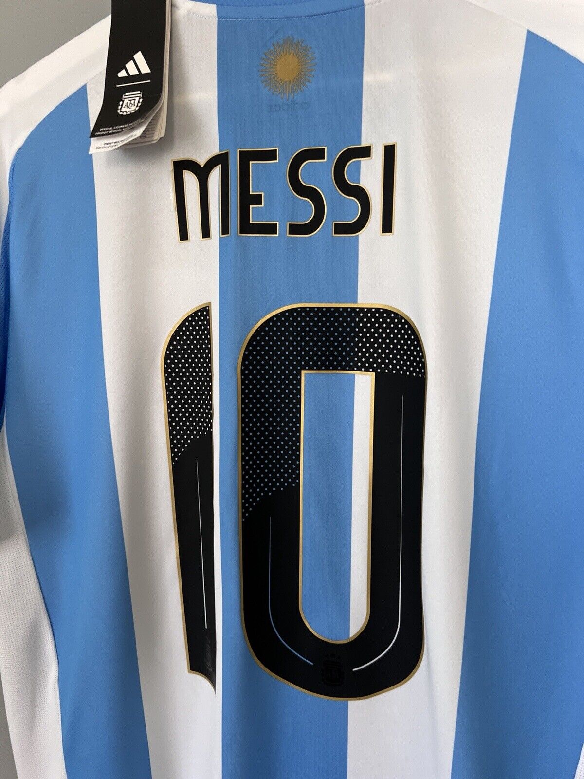 Messi Argentina Jersey 2024 Home Soccer Shirt IP8409 Adidas Mens Size L