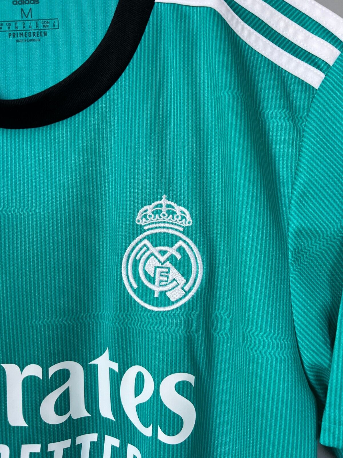 Real Madrid Jersey 21/22 Third Football Soccer Shirt H40951 Adidas Mens Size M