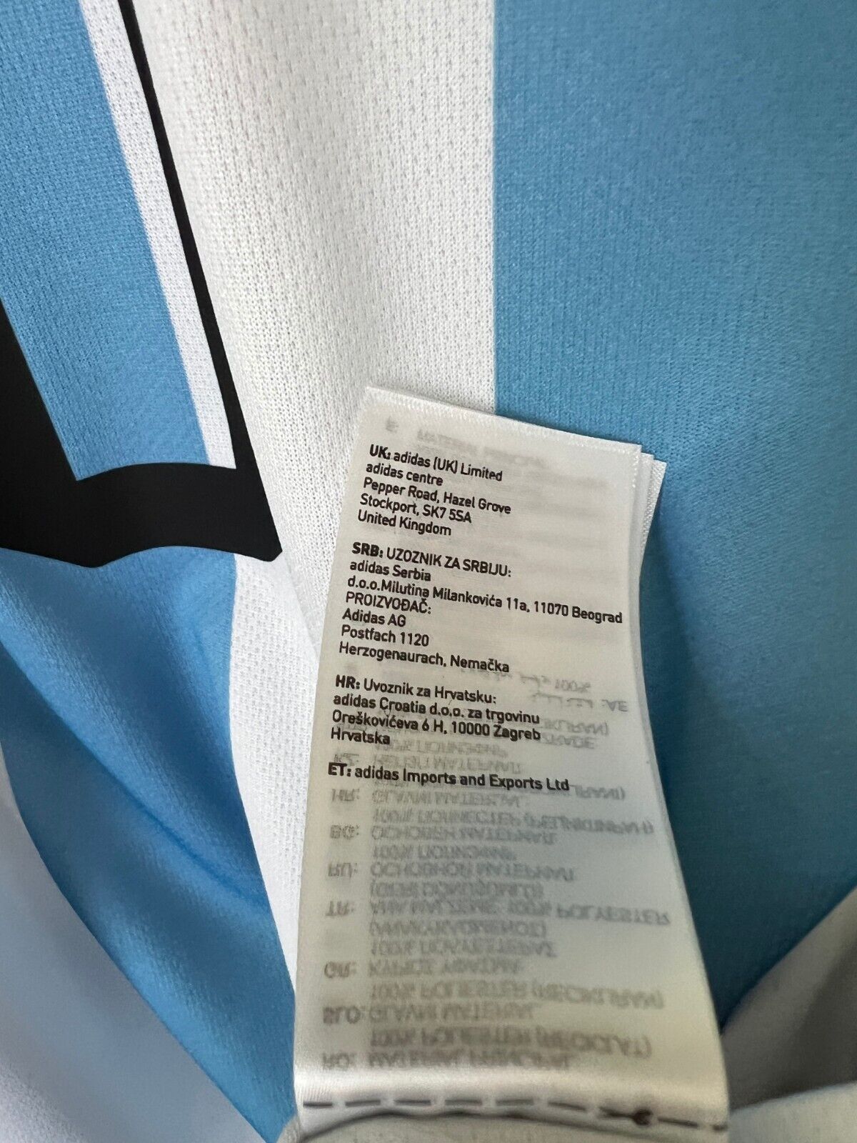 Messi Argentina Jersey 2022 Home Soccer Shirt HF2158 Adidas Mens Size XS