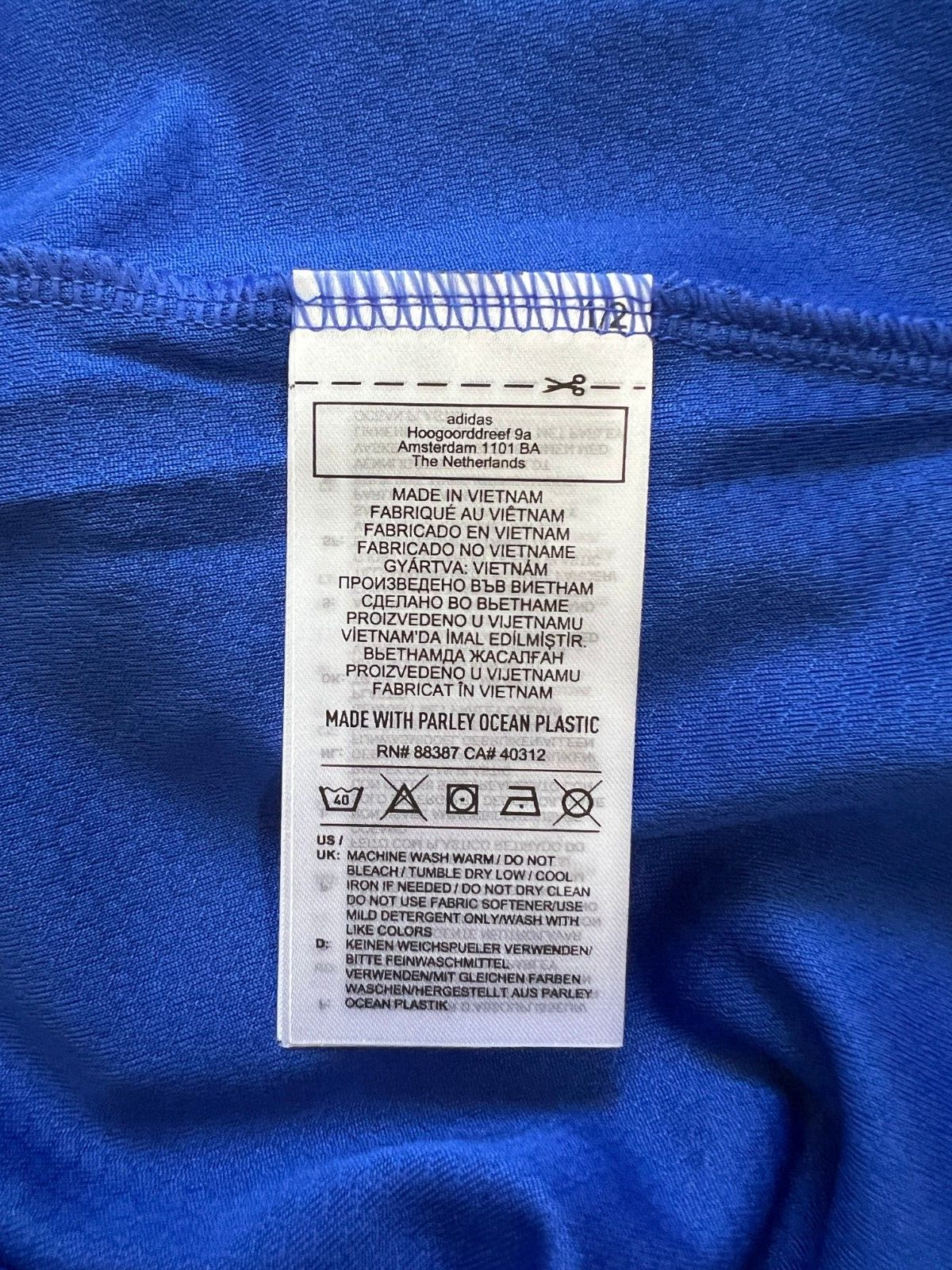 Leinster Jersey Rugby Performance Blue Shirt H60458 Adidas Boys Size M