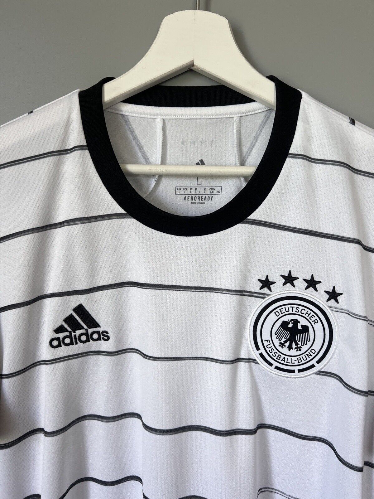 Germany Jersey 2020 Home Soccer Football Shirt Adidas EH6105 Mens Size L
