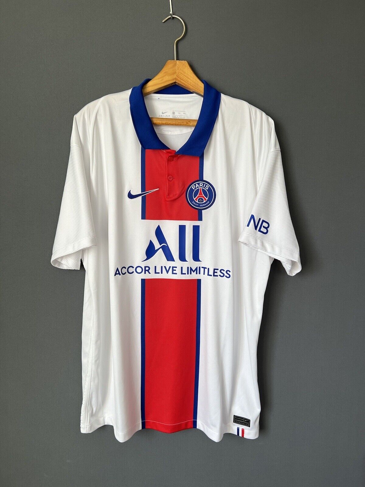 Paris Saint-Germain Jersey 20-21 Away XXL Mens Football Maillot CD4241-101 Nike
