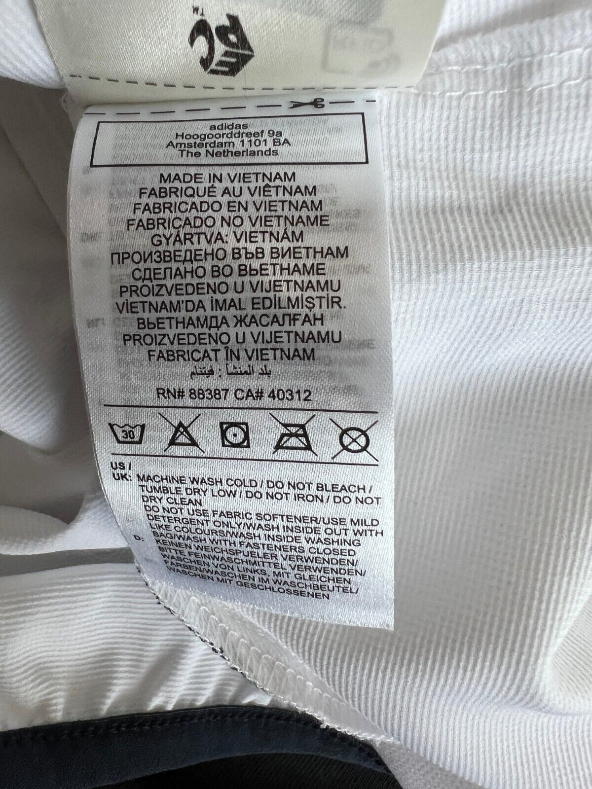 Real Madrid Teamgeist Jacket 2006 x 2021 White Soccer Adidas HA2537 Mens Size M
