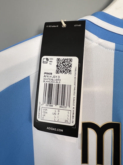 Messi Argentina Jersey 2024 Home Soccer Shirt IP8409 Adidas Mens Size L