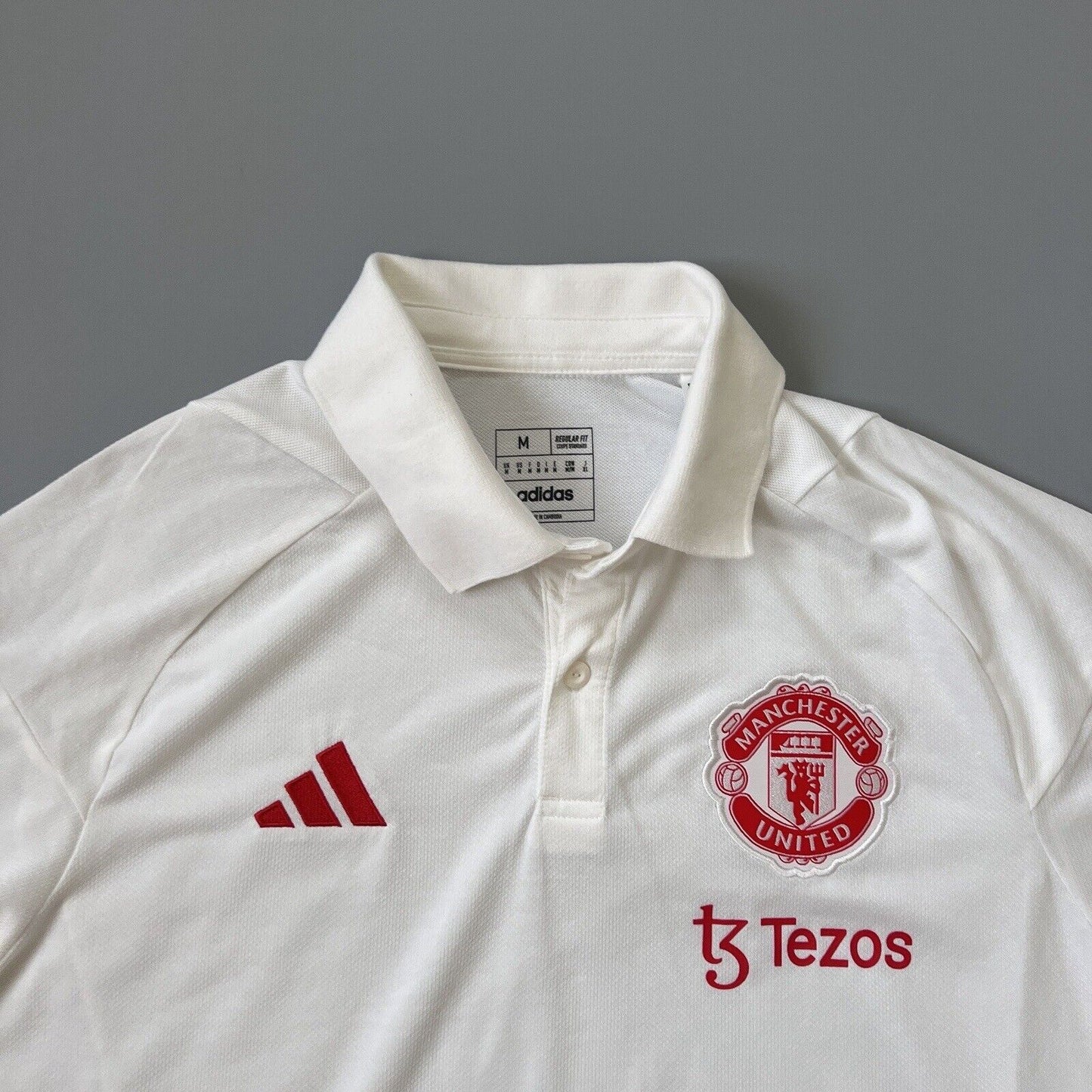 Manchester United Jersey Tiro 23 Polo Shirt Size M Mens Football IA7240 Adidas