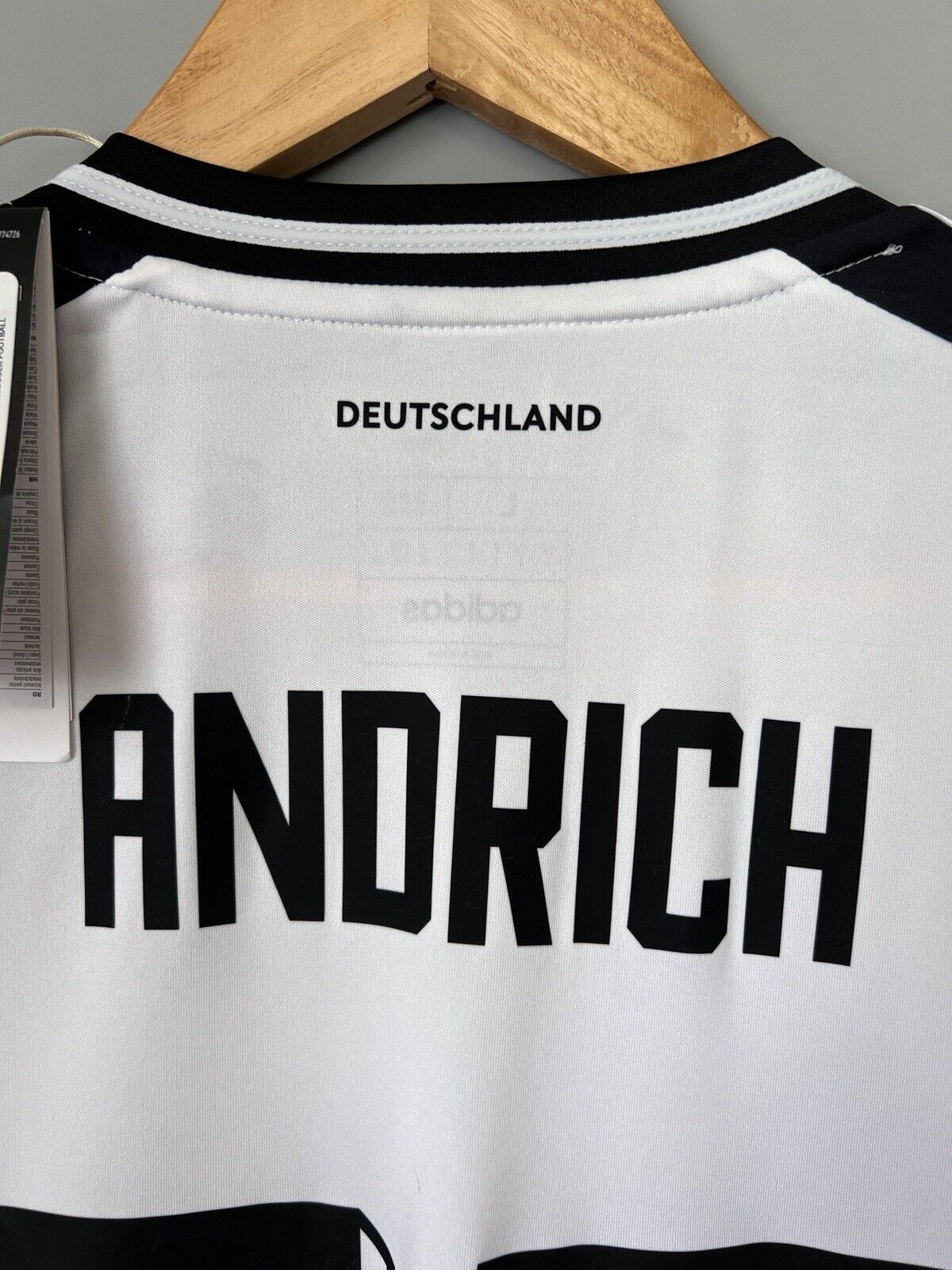 Andrich Germany Jersey 2024 Home Soccer Football Shirt Adidas IP8139 Mens Size L