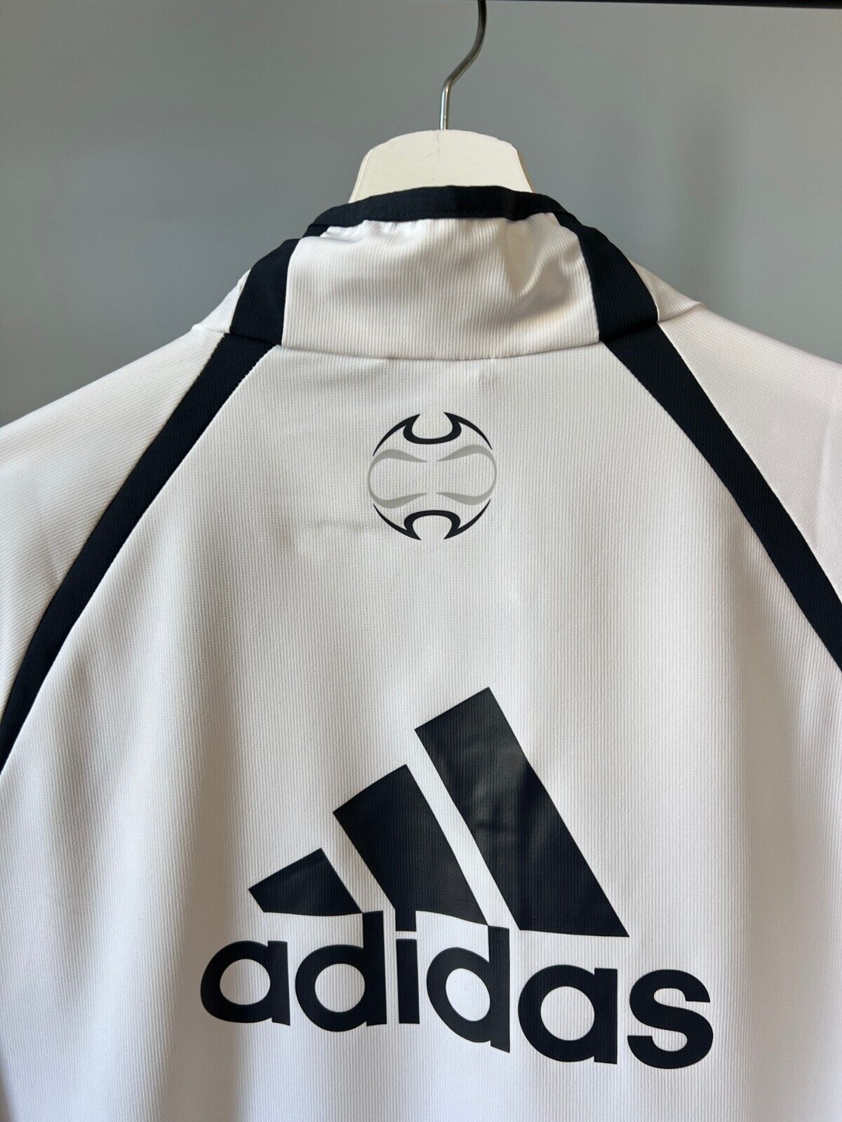 Real Madrid Teamgeist Jacket 2006 x 2021 White Soccer Adidas HA2537 Mens Size M