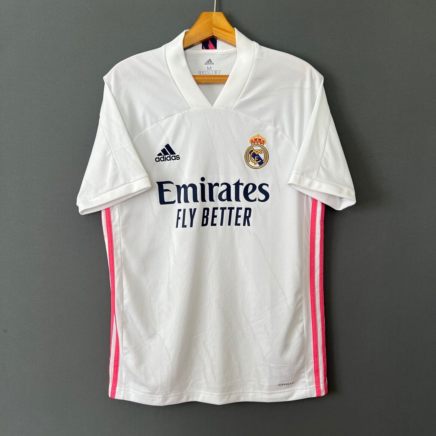 REAL MADRID JERSEY 2020/21 HOME SIZE M SOCCER FOOTBALL MAILLOT FM4735 ADIDAS
