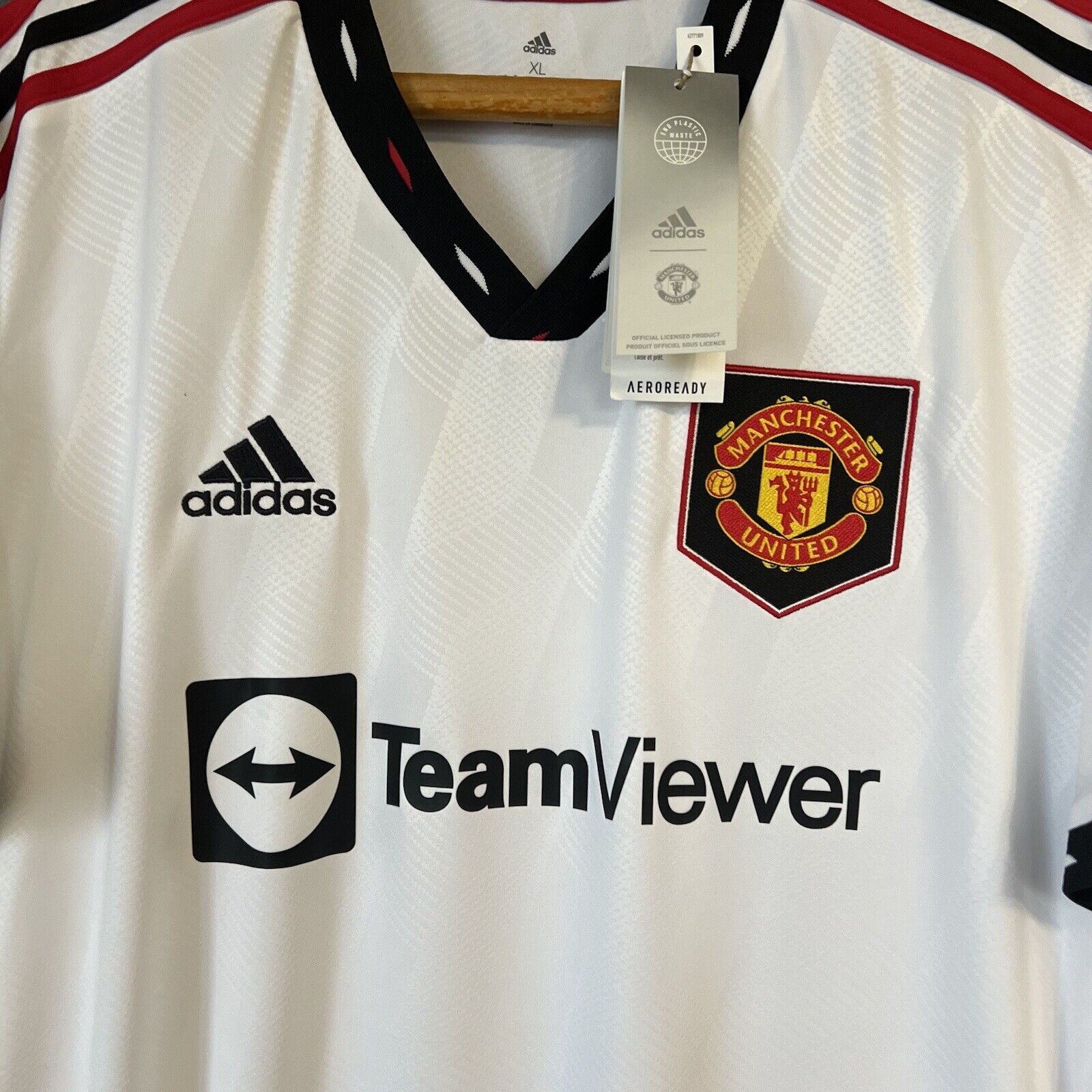 Manchester United Jersey 2022/23 Away Mens Adidas H13880 Football Shirt Size XL