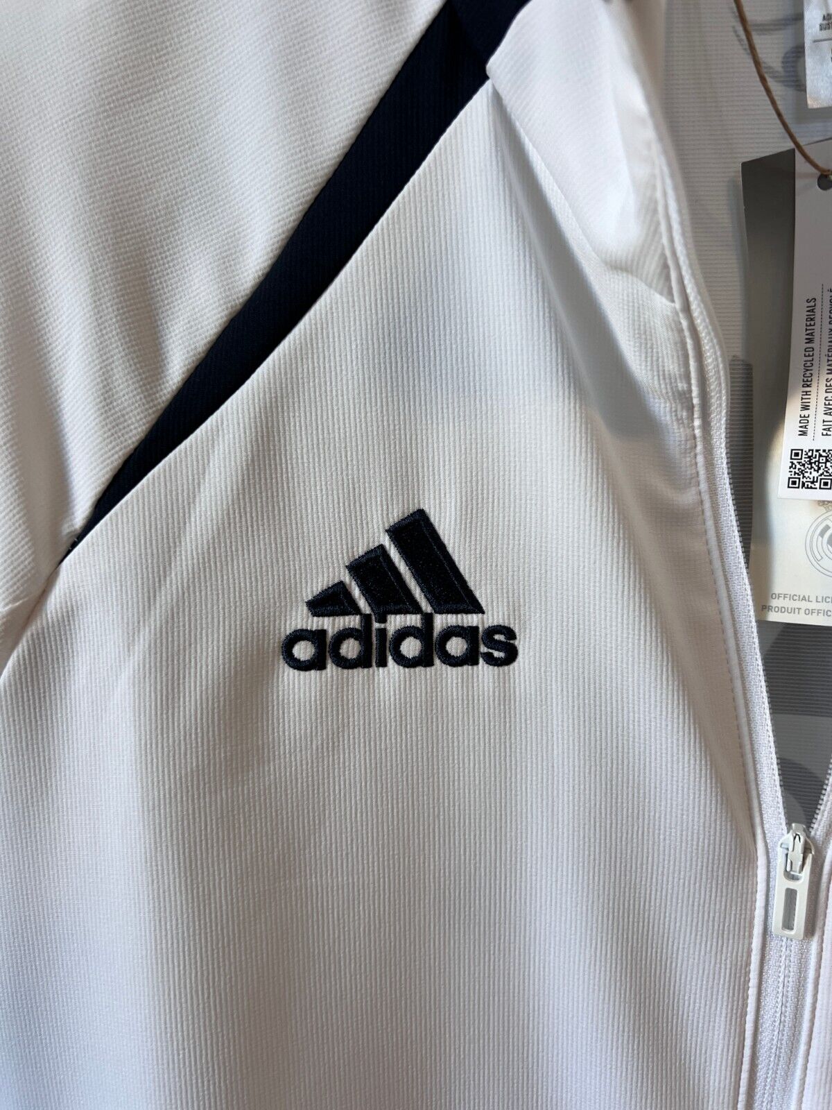 Real Madrid Teamgeist Jacket 2006 x 2021 White Soccer Adidas HA2537 Mens Size M