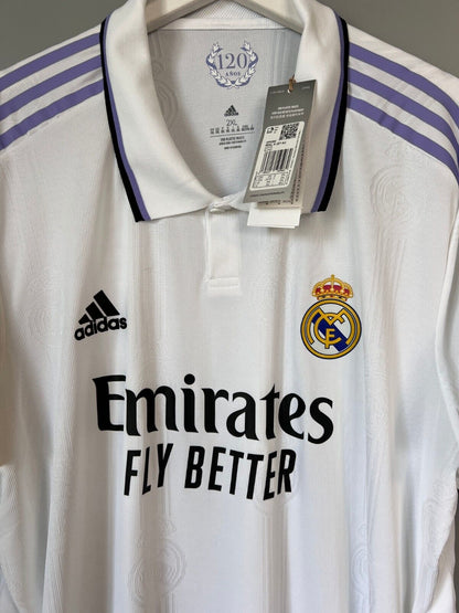 Real Madrid Jersey 22/23 Home Authentic Soccer Shirt HF0292 Adidas Mens Size XXL