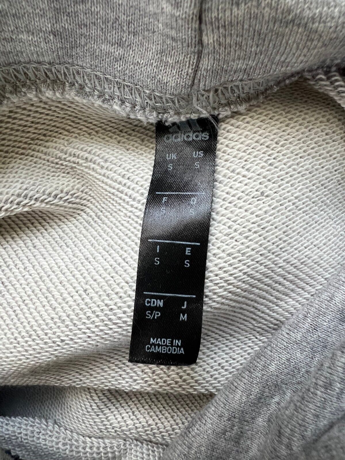 Manchester United Hoodie Gray FR3869 Adidas Football Soccer Mens Size S