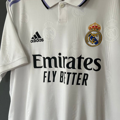 Real Madrid Jersey 2022-2023 Home Mens Football Shirt Large HF0291 Adidas